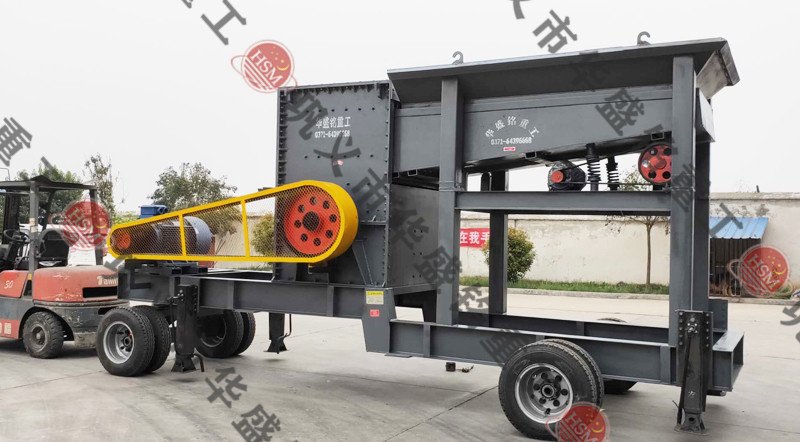 移動對輥制砂機處理鵝卵石怎么樣？多少錢一臺？